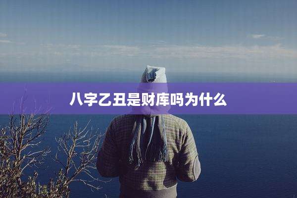 八字乙丑是财库吗为什么