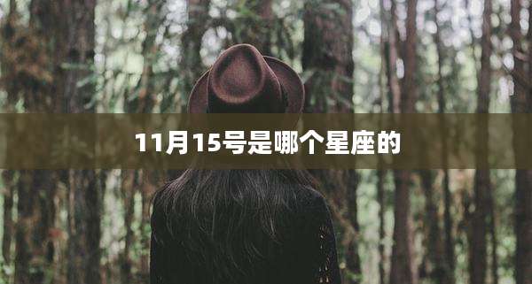 11月15号是哪个星座的