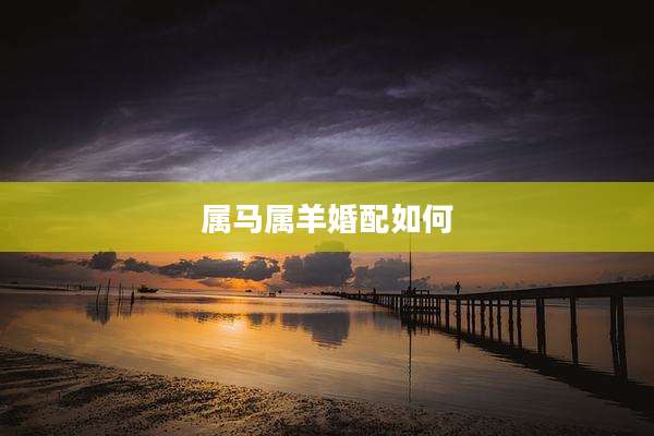 属马属羊婚配如何