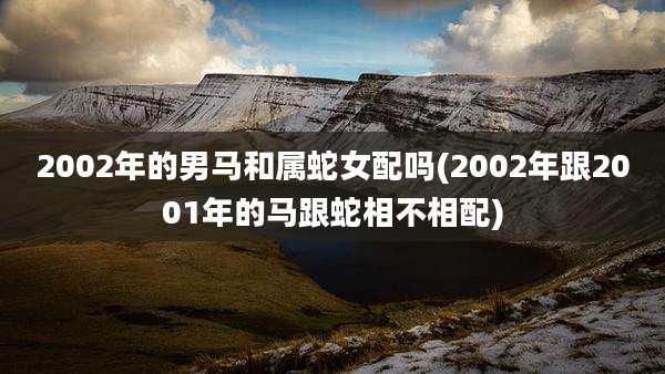 2002年的男马和属蛇女配吗(2002年跟2001年的马跟蛇相不相配)