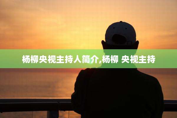 杨柳央视主持人简介,杨柳 央视主持