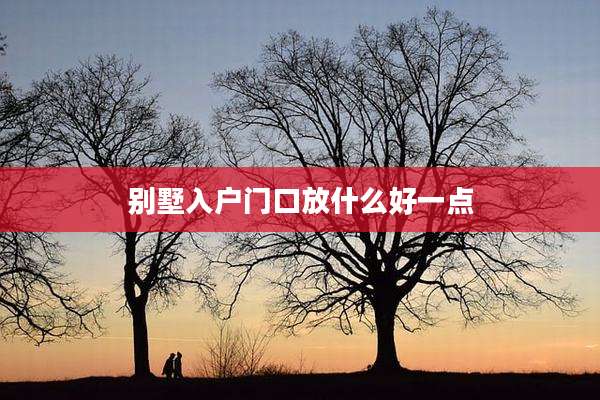 别墅入户门口放什么好一点