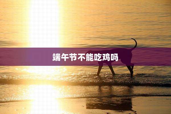端午节不能吃鸡吗