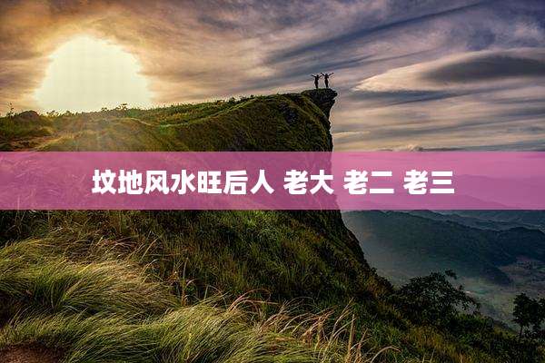 坟地风水旺后人 老大 老二 老三