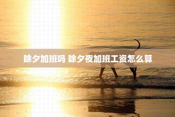 除夕加班吗 除夕夜加班工资怎么算