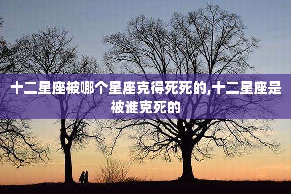 十二星座被哪个星座克得死死的,十二星座是被谁克死的