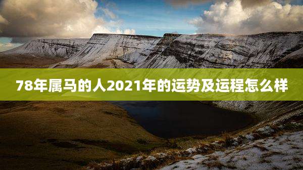 78年属马的人2021年的运势及运程怎么样
