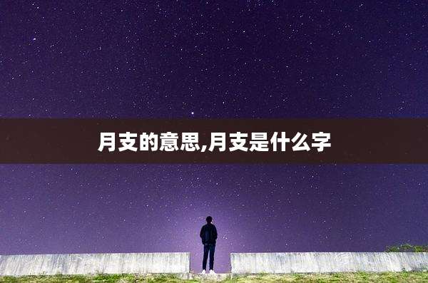 月支的意思,月支是什么字