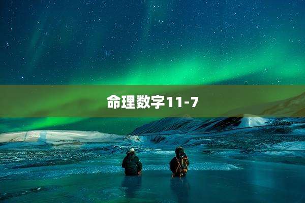 命理数字11-7