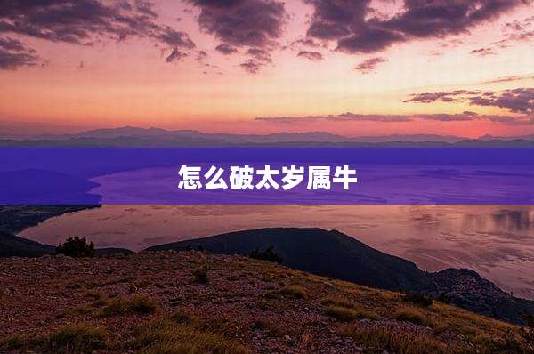怎么破太岁属牛
