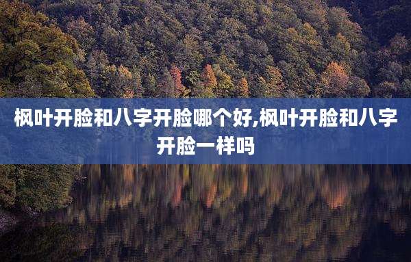 枫叶开脸和八字开脸哪个好,枫叶开脸和八字开脸一样吗