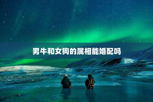 男牛和女狗的属相能婚配吗