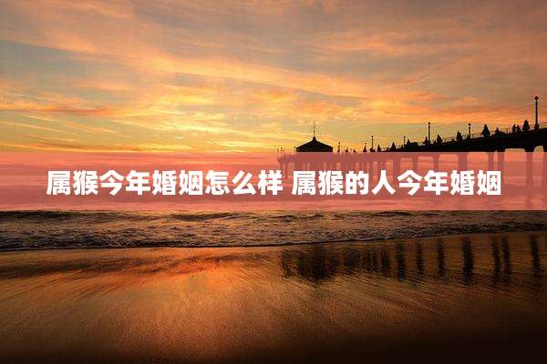 属猴今年婚姻怎么样 属猴的人今年婚姻