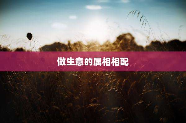 做生意的属相相配