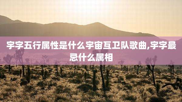 宇字五行属性是什么宇宙互卫队歌曲,宇字最忌什么属相