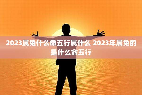 2023属兔什么命五行属什么 2023年属兔的是什么命五行