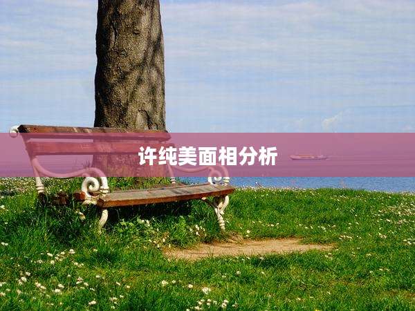 许纯美面相分析