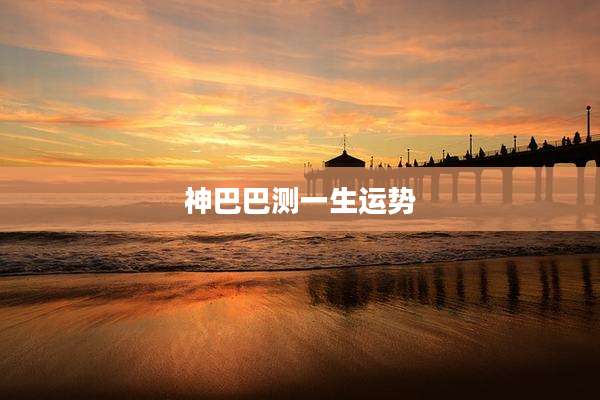 神巴巴测一生运势