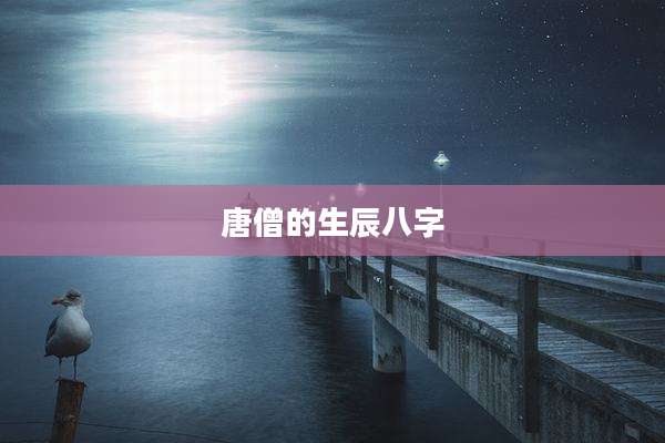 唐僧的生辰八字