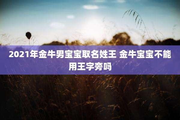 2021年金牛男宝宝取名姓王 金牛宝宝不能用王字旁吗