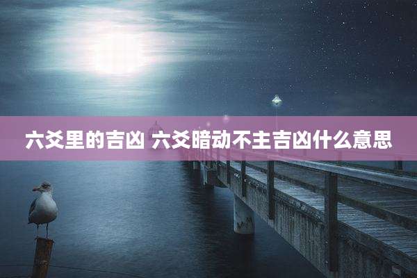 六爻里的吉凶 六爻暗动不主吉凶什么意思
