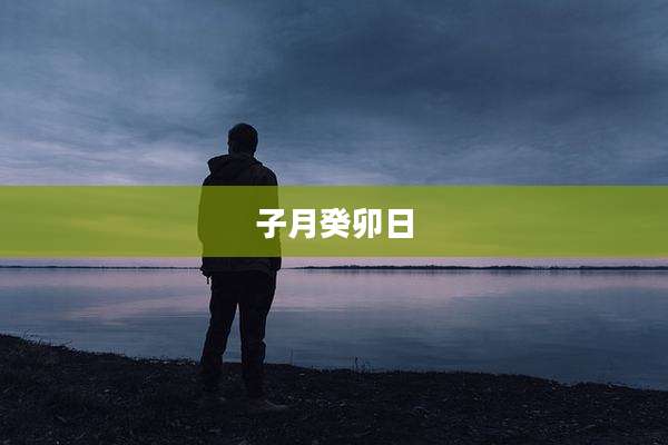 子月癸卯日