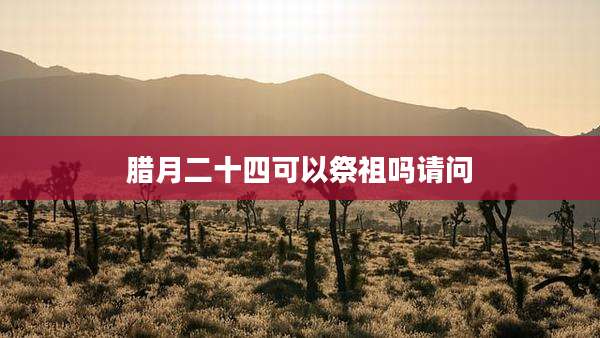 腊月二十四可以祭祖吗请问