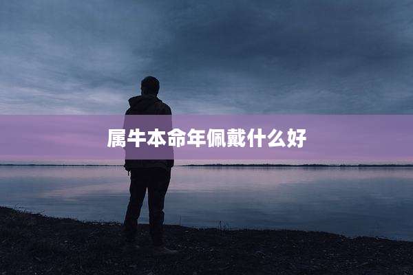 属牛本命年佩戴什么好