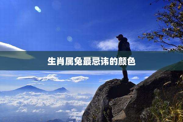 生肖属兔最忌讳的颜色