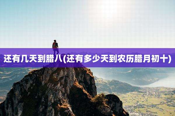还有几天到腊八(还有多少天到农历腊月初十)