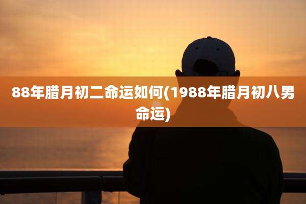 88年腊月初二命运如何(1988年腊月初八男命运)
