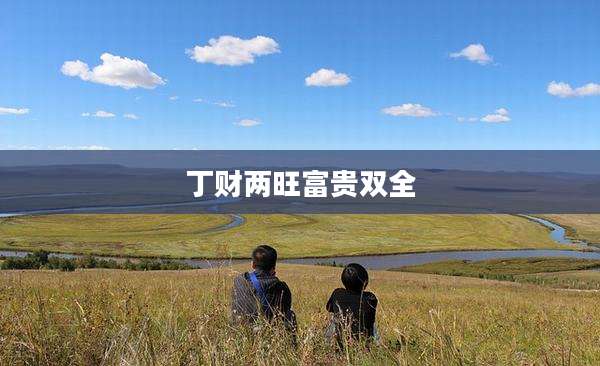 丁财两旺富贵双全