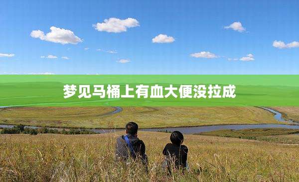梦见马桶上有血大便没拉成