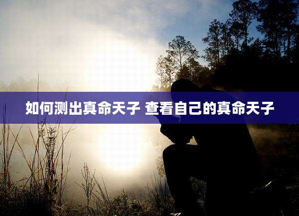 如何测出真命天子 查看自己的真命天子