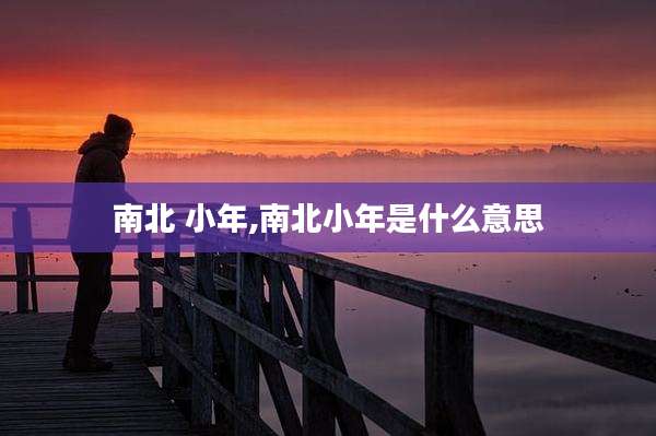 南北 小年,南北小年是什么意思