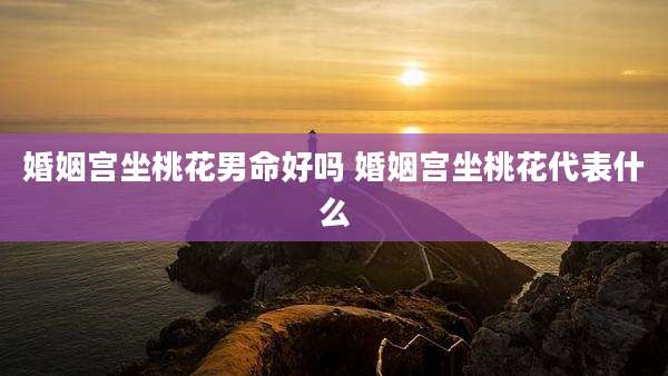 婚姻宫坐桃花男命好吗 婚姻宫坐桃花代表什么