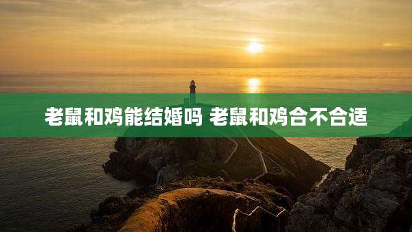 老鼠和鸡能结婚吗 老鼠和鸡合不合适