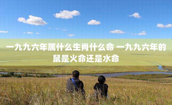 一九九六年属什么生肖什么命 一九九六年的鼠是火命还是水命