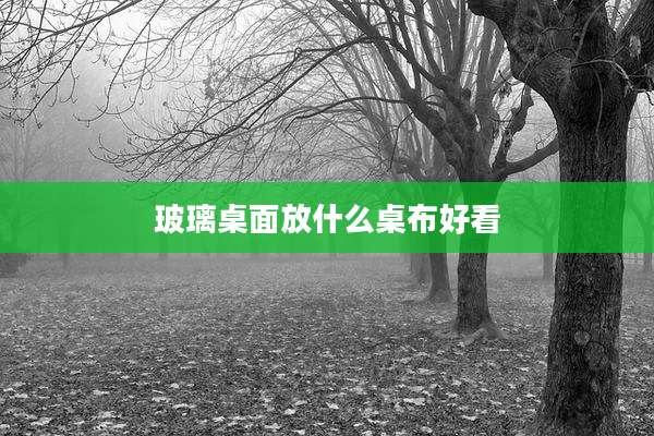 玻璃桌面放什么桌布好看