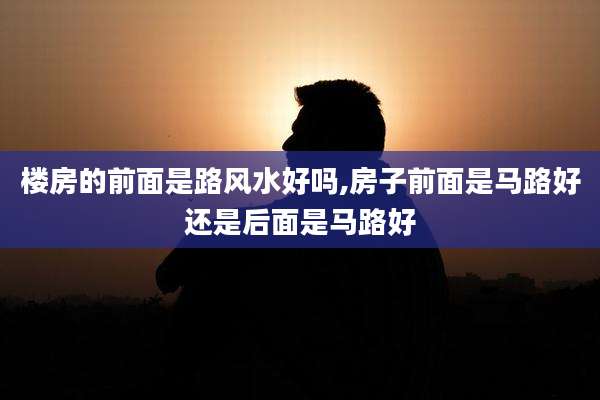 楼房的前面是路风水好吗,房子前面是马路好还是后面是马路好