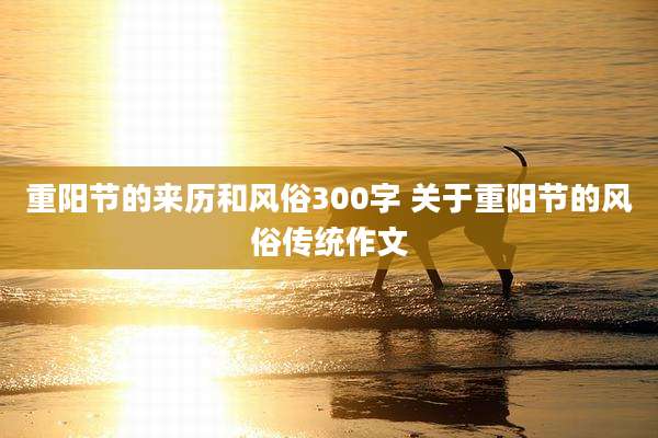 重阳节的来历和风俗300字 关于重阳节的风俗传统作文
