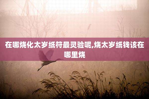 在哪烧化太岁纸符最灵验呢,烧太岁纸钱该在哪里烧