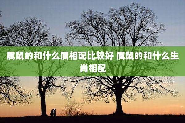 属鼠的和什么属相配比较好 属鼠的和什么生肖相配