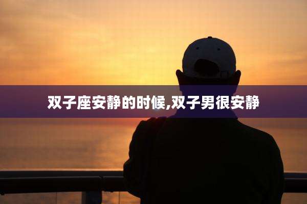 双子座安静的时候,双子男很安静