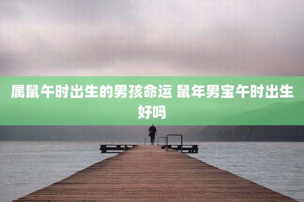 属鼠午时出生的男孩命运 鼠年男宝午时出生好吗