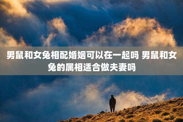 男鼠和女兔相配婚姻可以在一起吗 男鼠和女兔的属相适合做夫妻吗