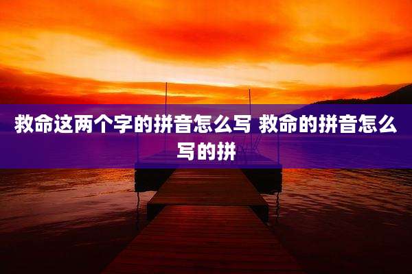 救命这两个字的拼音怎么写 救命的拼音怎么写的拼