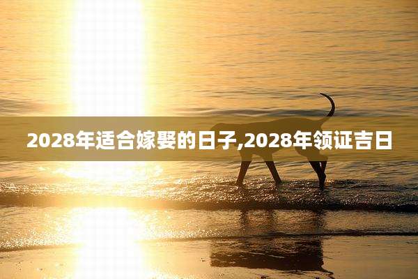 2028年适合嫁娶的日子,2028年领证吉日