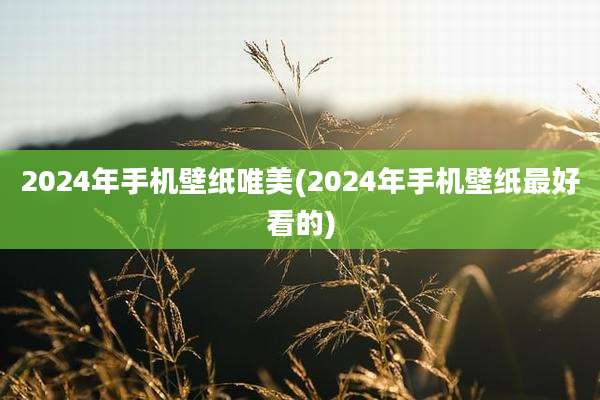 2024年手机壁纸唯美(2024年手机壁纸最好看的)