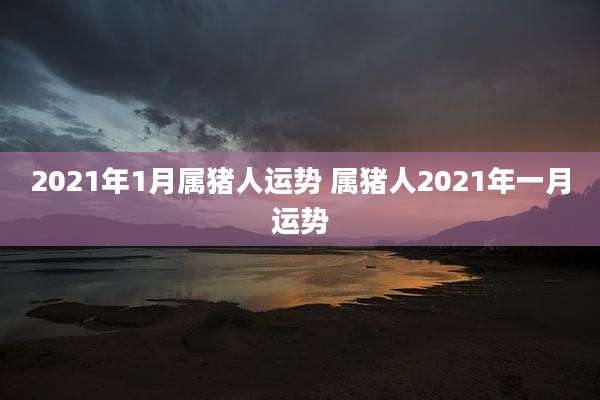 2021年1月属猪人运势 属猪人2021年一月运势
